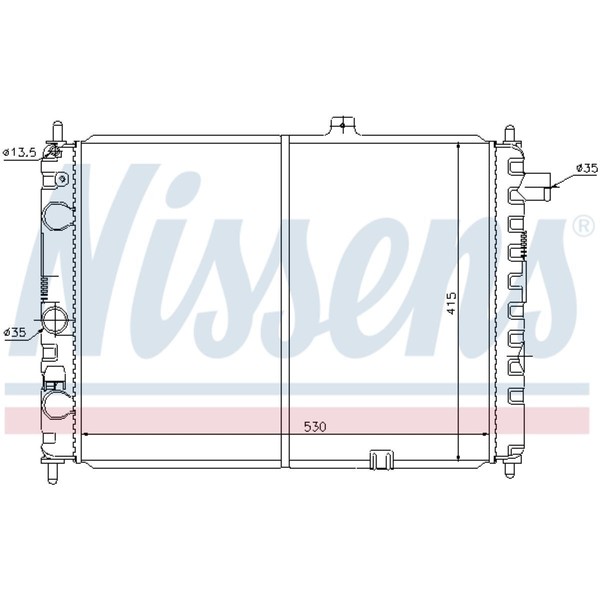 KüHler WasserküHler Passend FüR Opel Ascona C J82 1.6I 2.0I Cat 81 86 87 88 1.6-image