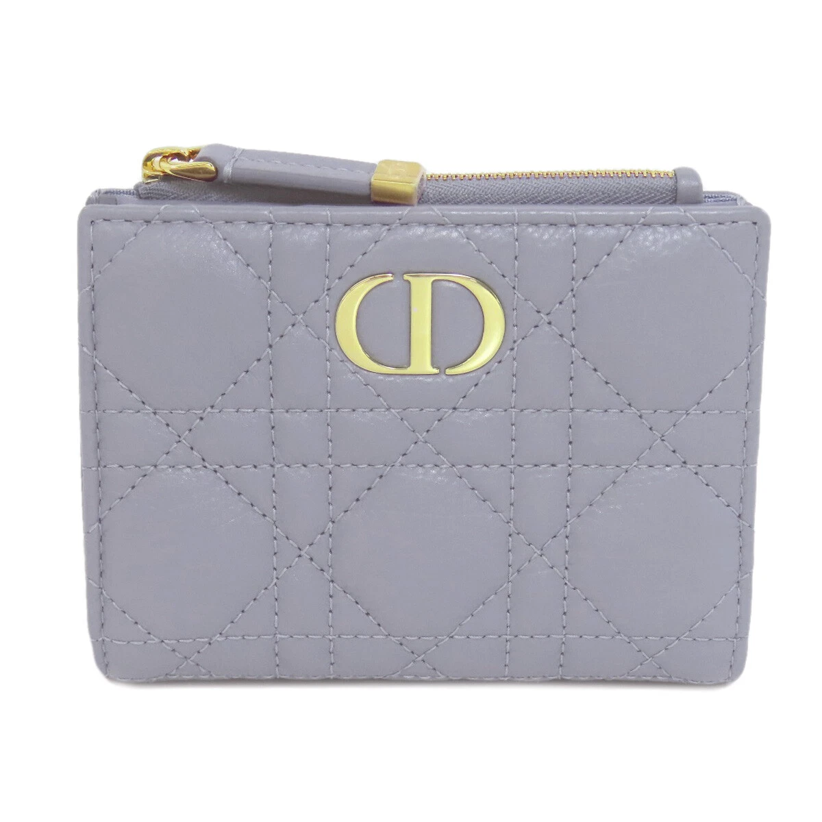 Portefeuille CHRISTIAN DIOR à deux volets avec poche monnaie canage veau