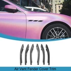 for 2014-2021 Maserati Ghibli Side Wing Air Vent Fender Cover Trim Carbon Fiber
