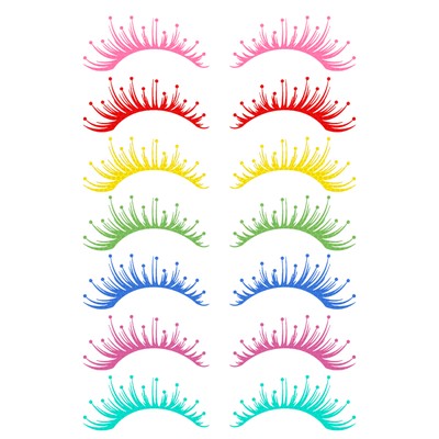 Car Headlight Eyelash Stickers Reflective False Eyelashes Sticker Car Decor