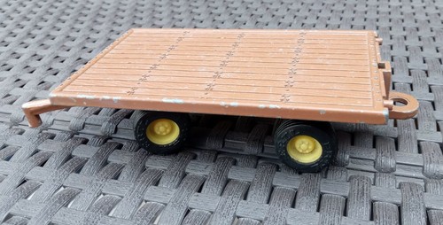 Ertle Pritsche Holzbohle braun Metall Anhänger Doppelkupplung 