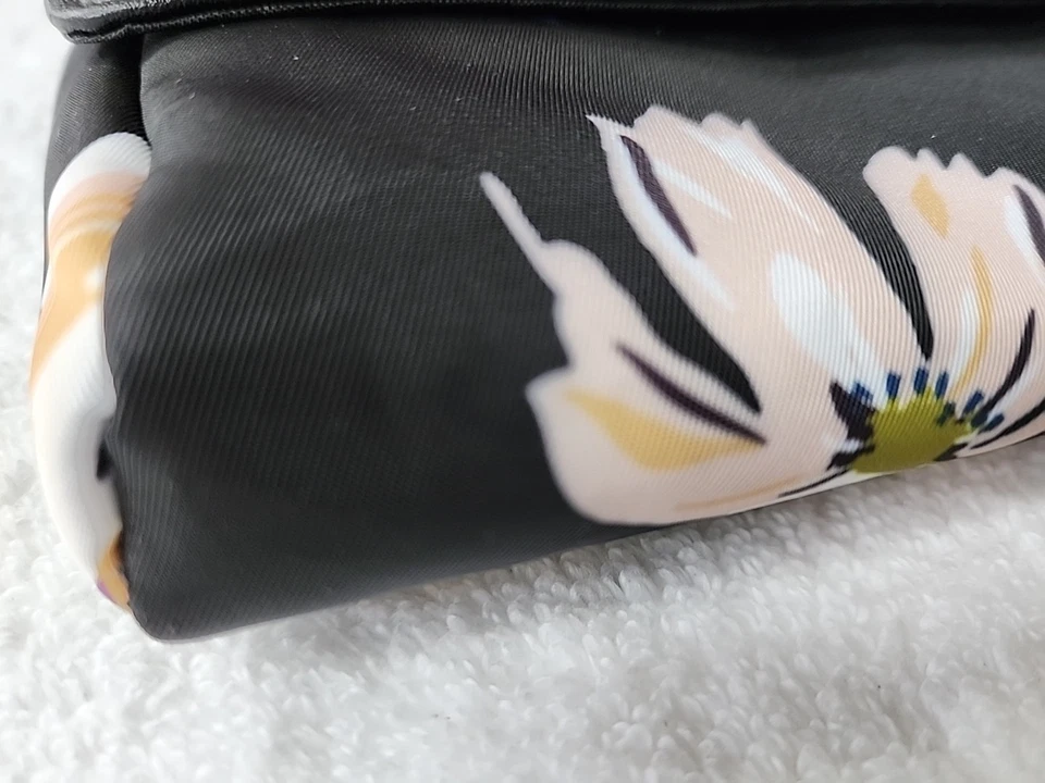 Bandolera Travelon Mujer Negra Con Floral Multicolor Usada Foto 2 de 4