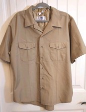 DSCP Quarterdeck Collection Shirt Men's XL Khakhi "The Perfect Fit" Military