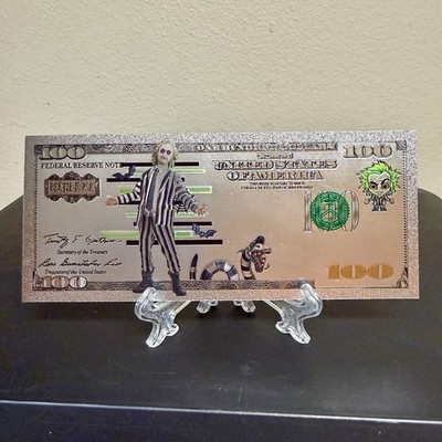 Silver Foil Plated Beetle Juice Banknote Collectible