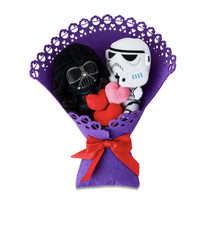 Star Wars Darth Vader Stormtrooper Plush Bouquet Set Valentine Love Flowers New