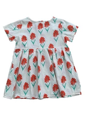 Bobo Choses Size 2-3 Years Petunia Floral Woven Organic Cotton Dress