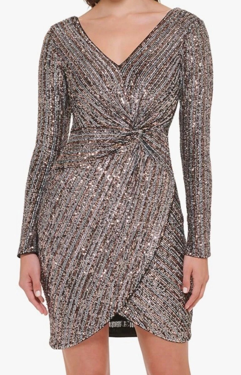 guess silver sequin dress MARCIANO BY GUESS ISLA SEQUIN DRESS SILVER/GUNMETAL | Online Outlet