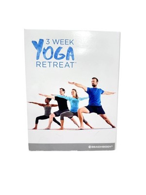 Beachbody 3 Week Yoga Retreat DVD Set Reduce Stress Find Balance Yoga Fitness