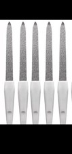 5 X Small Metal Nail File 6" Diamond Dusted Coarse Nail Files Manicure Pedicure