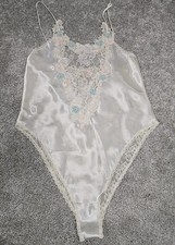 Victoria's Secret Vintage Gold Label Ivory Floral Lace Lingerie Women  s Size M