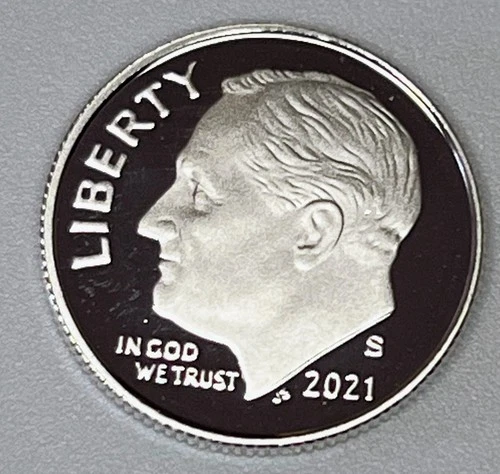 2021 S Silver Proof Roosevelt Dime 10C .999 Fine 99.9%