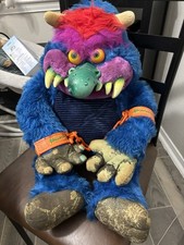 Vintage 1986 My Pet Monster Plush AmToy 24 Original Stuffed Animal W/Cuffs