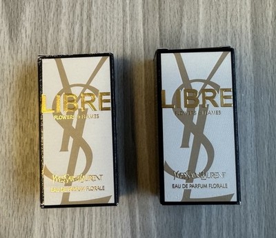 YSL Libre MINIATURE Eau De Parfum Mini Splash Dab Perfume 0.25oz/7.5ml Lot Of 2