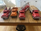 1950s Tonka Lumber truck, Ladder Truck, Hi-Way dump truck and pumper #5 Mound MN