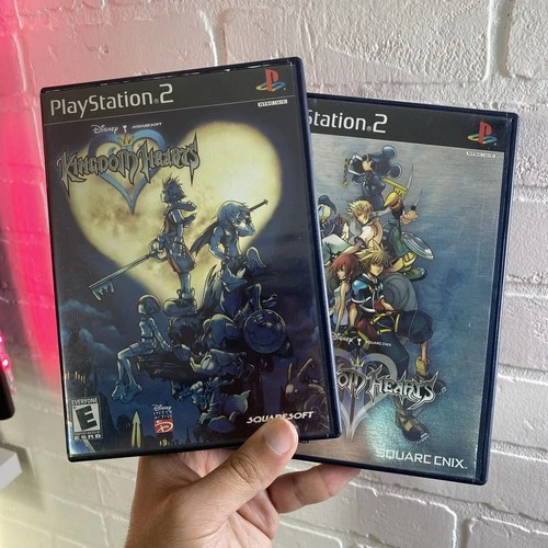 New ListingKingdom Hearts 1 &2 Shiny/Holo Black Label, PS2 CIB Black Label Complete Lot ⭐️