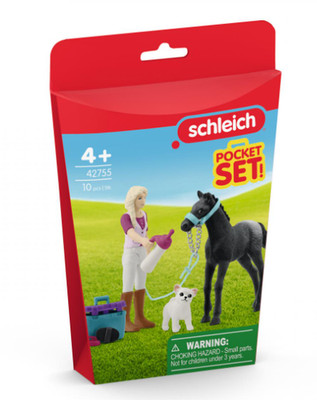 Schleich Horse Club Pocket Sets 2025 Figuren Pflegeset für Fohlen 42755