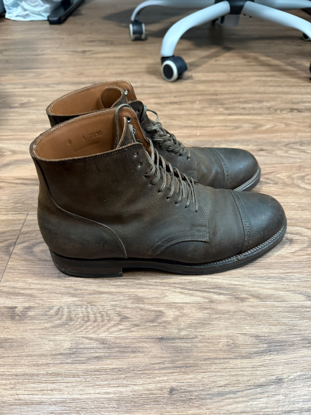 VIBERG Service Boot BCT 2030 in Snuff Waxy Commander - Stamped Size 9; worn 2x image 3