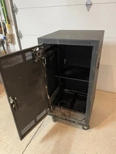 Middle Atlantic PTRK-21 Rack Cabinet on Casters, w/ Doors and Power Supply