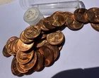 39 Coin Lot 1957-D Lincoln Wheat Cents BU Red Uncirculated Pennies
