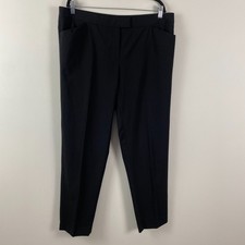 Lafayette 148 New York Wool Stretch Dress Pants Womens 16 Black