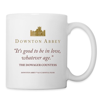 Downton Abbey Violet Crawley Good To Be In Love Tasse, One size, Weiß