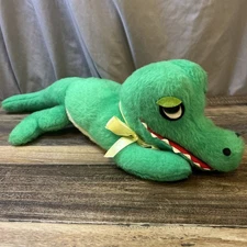 Vintage 70s Animal Fair Allegator Plush 22” Stuffed Animal Green Clean Rare