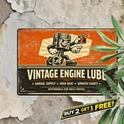 Classic Motor Oil Vintage Metal Tin Sign Garage Gas Station Decor 8x12