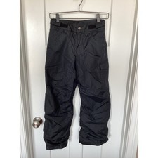 Columbia Outgrown Kids Black Ski Snowboarding Pants Featuring Black Size Medium