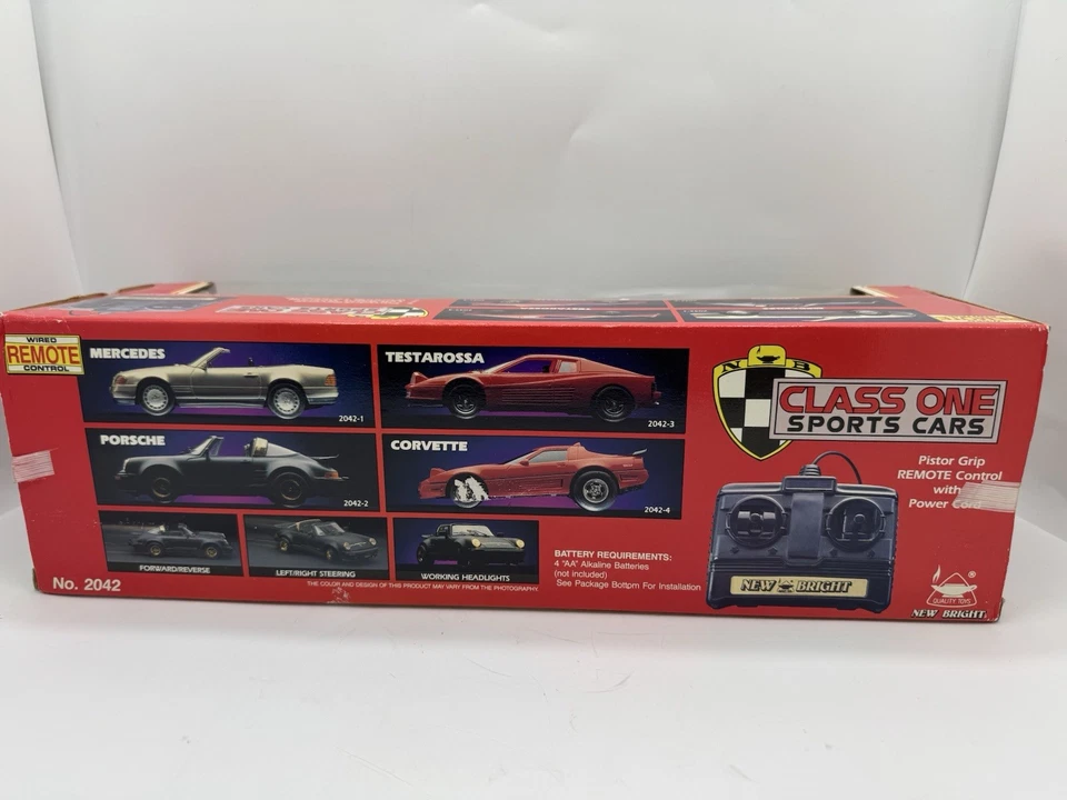 Vintage 1995 New Bright Mercedes 500SL RC Car 2042-1 Wired RC Boxed Tested RARE - Image 2 of 4