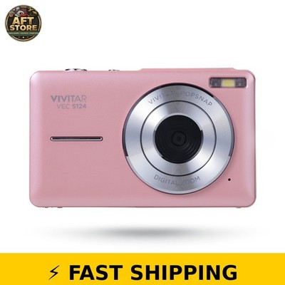 Vivitar Popsnap Compact Digital Camera - Pink 16X Zoom 1080p