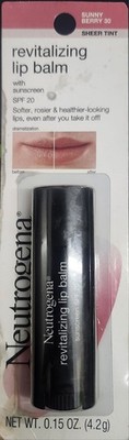 Neutrogena Revitalizing Tinted Lip Balm, SPF 20, 30 Sheer Sunny Berry