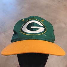 Vintage Sports Specialties Greenbay Packers Big G Rare Yellow Bill Script Hat