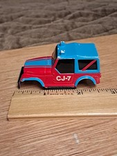 TYCO JEEP CJ-7 Red /Blue BODY ONLY Aurora AFX H5-548