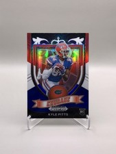 2021 Panini Prizm Draft Picks - Crusade Kyle Pitts #167 Red White & Blue  (RC)