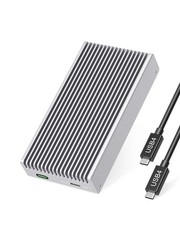 Fanless Speedy 40Gbps M.2 NVMe SSD Enclosure, USB4/Thunderbolt 4 Aluminum Ext...