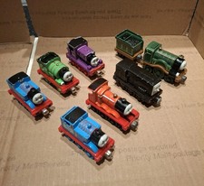 Thomas  Friends James Emily Diesel Diecast Train Magnetic 2002 Lot Of 7