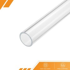 Acrylic Pipe Clear Rigid Round Tube 41mm ID 45mm OD 14" for Lamps