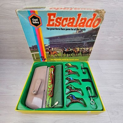 Escalado Pferderennspiel Chad Valley Vintage 70er Jahre komplett verpackt Vintage