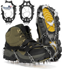 24 Spikes Crampons for Shoes, anti Slip Ice Cleats for Shoes and Boots, Traction