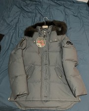 Mackage Women's Down Jacket Size M Ladies ELEANOR 3Q DARK PETROL W BLACK FUR 