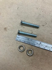 *HERSCHEDE 9 TUBE CLOCK MOVEMENT PART SADDLE BOARD MOVEMENT MOUNTING SCREWS