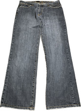 KR3W TKO Mens 30x31 Extra Slim Fit Stretch Jeans Blue Button Fly Distressed Rare