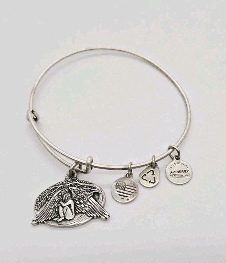Alex and Ani Charm bracelet Guardian of Healing Silver tone One