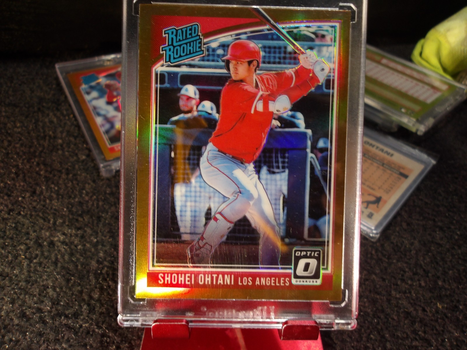 2018 Panini Donruss Optic Rated Rookie Shohei Ohtani #56 Bronze Prizm Batting
