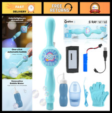 Rechargeable Fog Bubble Machine with Colorful Lights  Music - Perfect for Parti