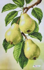 Bead Embroidery Kit DIY Craft Kit Stamped Bead Needlepoint Pears zpn-045