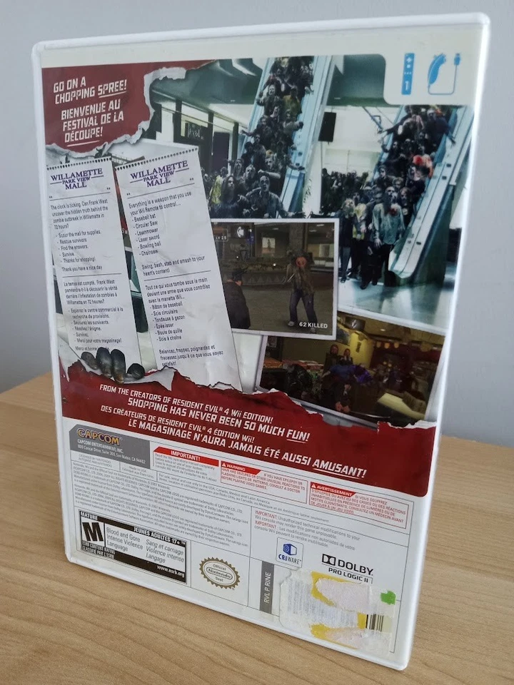 Dead Rising: Chop Till You Drop (Nintendo Wii, 2009) Complete CIB - Image 2 of 4