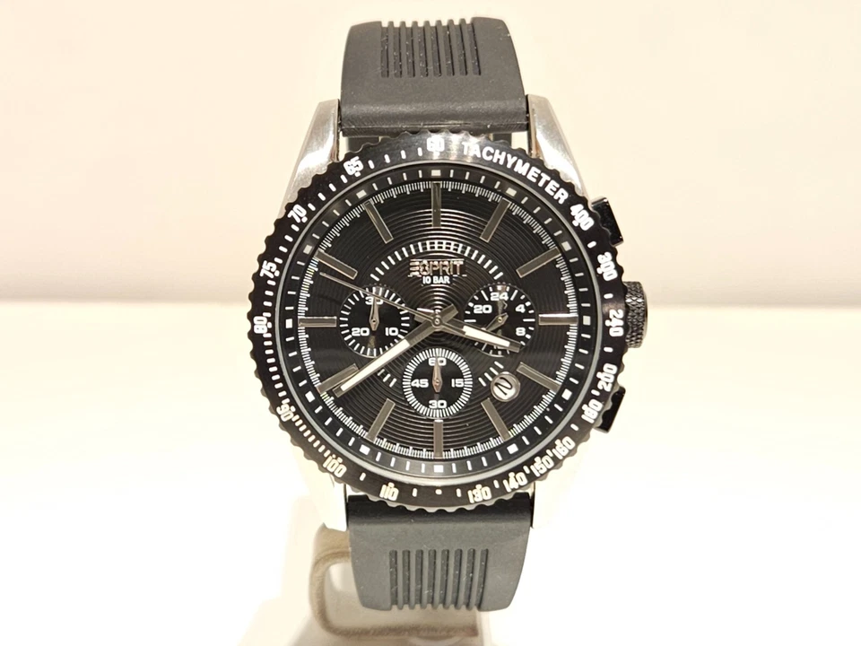 RELOJ DE CUARZO RETRO NOS SPORT RACING BIG 44mm acero inoxidable cronógrafo para hombre "esprit" Foto 4 de 4