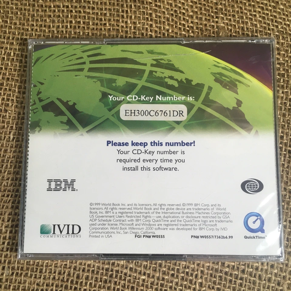 Vtg IBM Millennium 2000 (Deluxe Edition) World Book Users Guide Sealed New 2 CD - Image 2 of 4