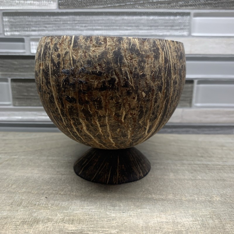 Handcrafted Coconut Drinking Cup Tiki Mug One Of A Kind From Roatan Honduras